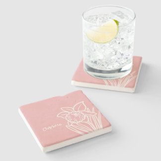 Spring Daffodil Stone Coaster