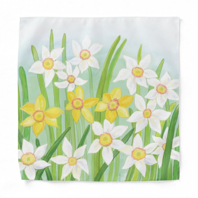 Spring Daffodils  Bandana (Front)