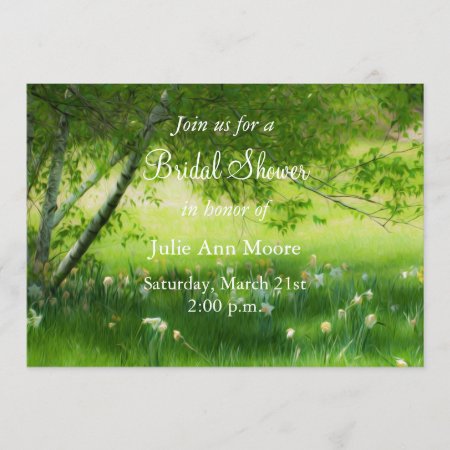 Spring Daffodils Bridal Shower Invitation