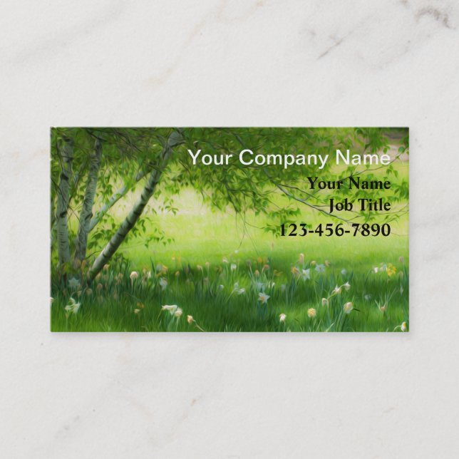 Spring Daffodils Business Card (Front)