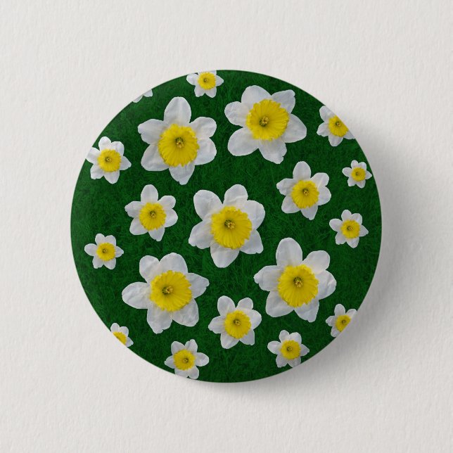 Spring Daffodils Button (Front)