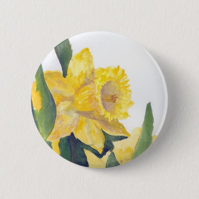 Spring Daffodils Button (Front)