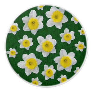 Spring Daffodils Ceramic Knob
