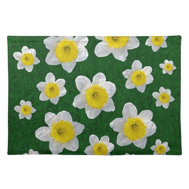 Spring Daffodils Cloth Placemat (Front)