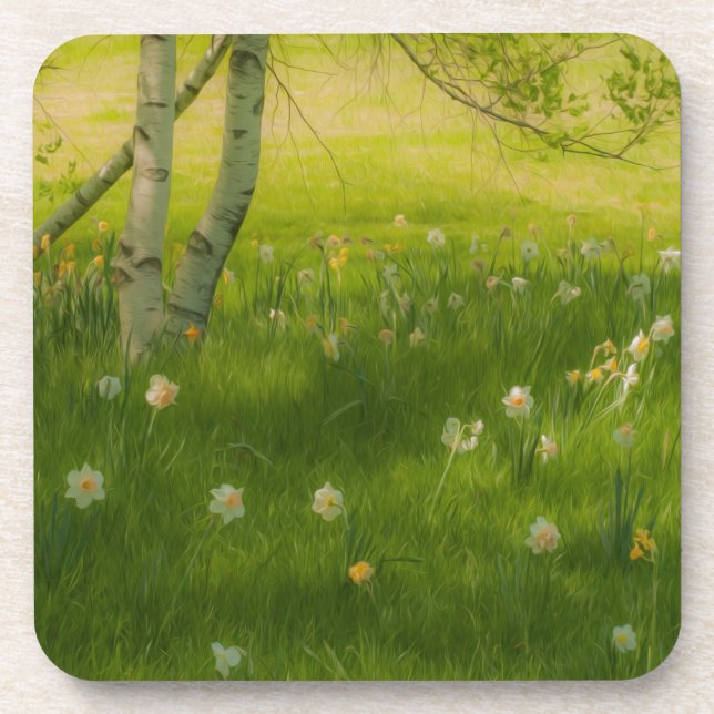 Spring Daffodils Coaster (Front)