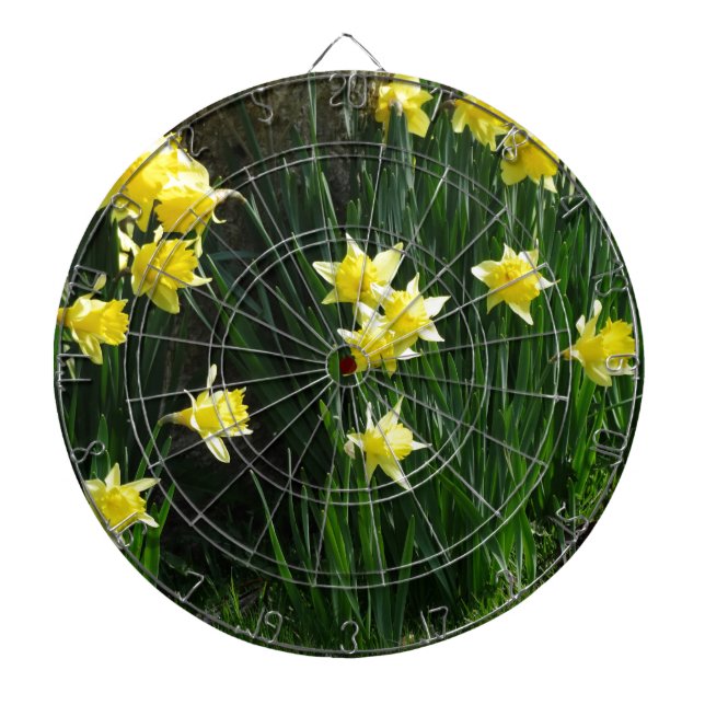 Spring Daffodils Dart Board (Front)