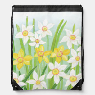 Spring Daffodils Drawstring Bag