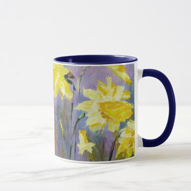 "Spring Daffodils" Floral Mug Garden (Right)