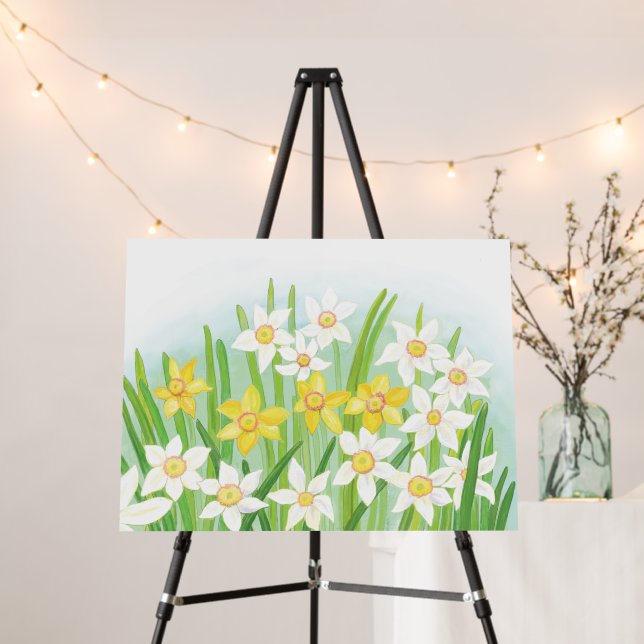 Spring Daffodils   Foam Board (In Situ (Stand))
