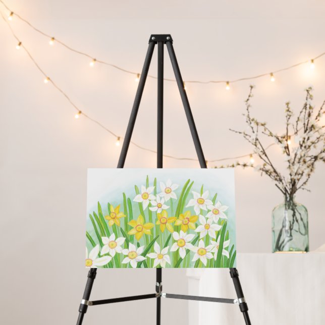 Spring Daffodils   Foam Board (In Situ (Stand))