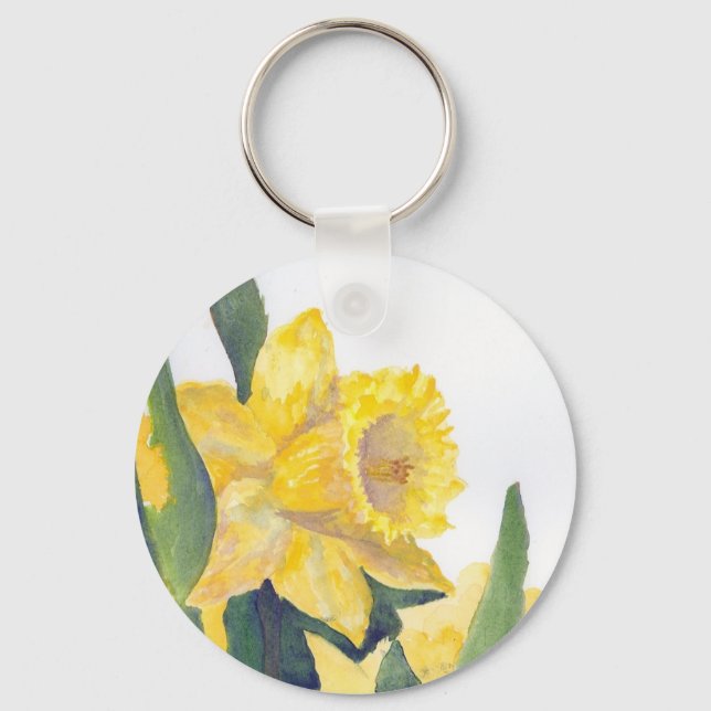 Spring Daffodils Keychain (Front)