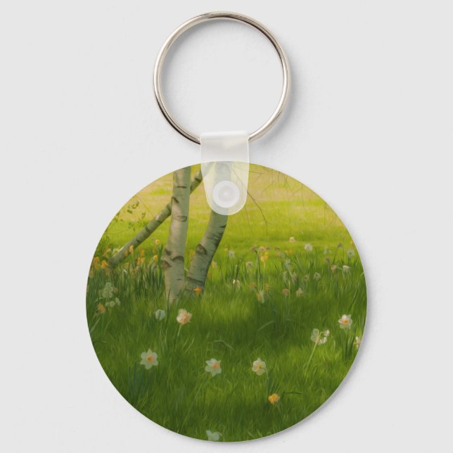 Spring Daffodils Keychain (Front)