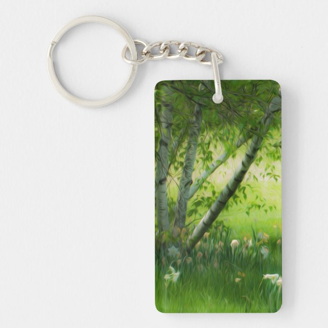 Spring Daffodils Keychain (Front)