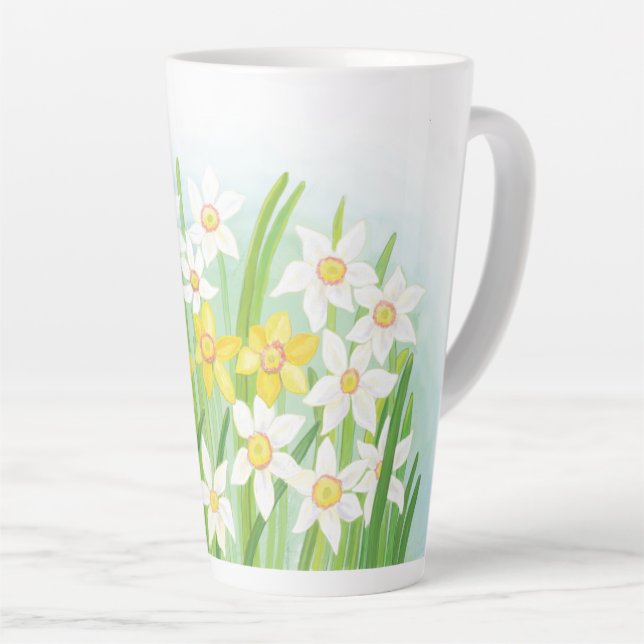 Spring Daffodils  Latte Mug (Right Angle)