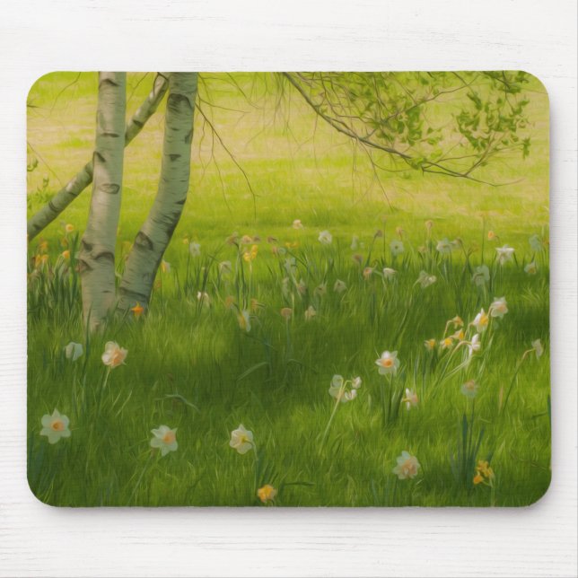 Spring Daffodils Mouse Pad (Front)