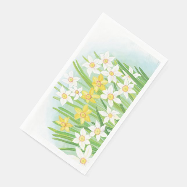 Spring Daffodils  Paper Guest Towels (Corner)