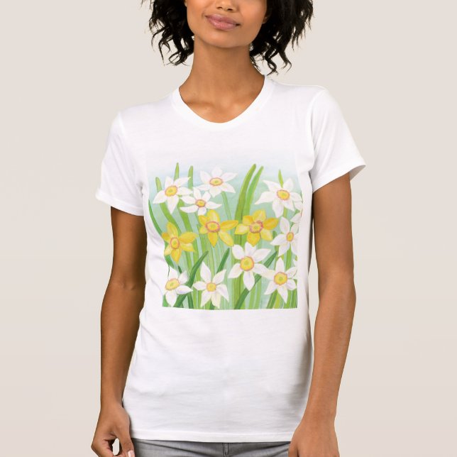 Spring Daffodils  T-Shirt (Front)