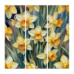 Spring Daffodils Triptych