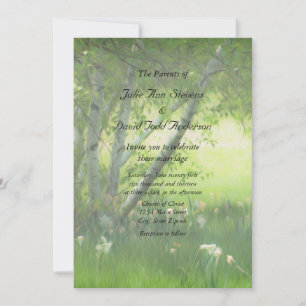 Spring Daffodils Wedding Invitation