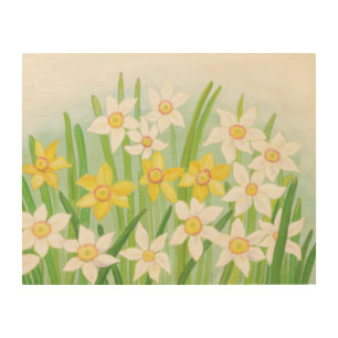 Spring Daffodils   Wood Wall Art