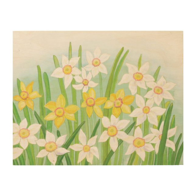 Spring Daffodils   Wood Wall Art (Front)