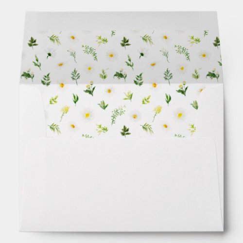 Spring Daisies Floral Envelope