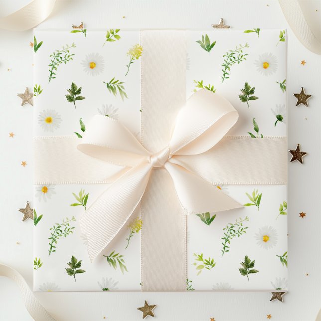 Spring Daisies Floral Wrapping Paper (Creator Uploaded)