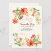 Spring Daisies Invitation (Front/Back)