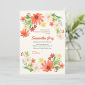 Spring Daisies Invitation (Standing Front)