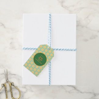 Spring Daisies on Pastel Sage Green Gift Tags