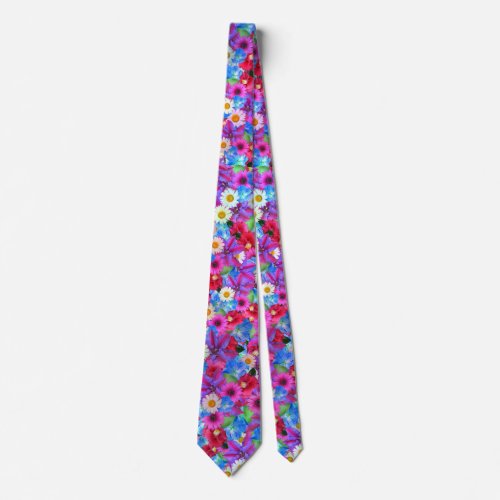 spring daisies tie