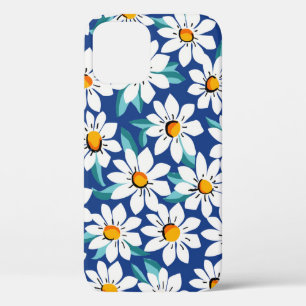 Spring daisies: trendy floral pattern. iPhone 12 case