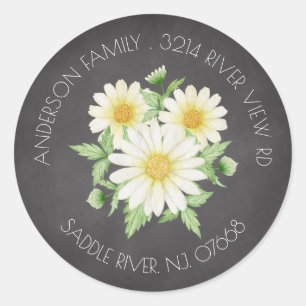 Spring Daisy Address Label Sticker