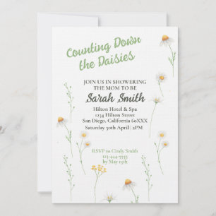 Spring Daisy Baby Shower Invite