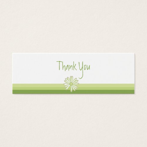 Spring Daisy Favor Gift Tag Business Card Templates