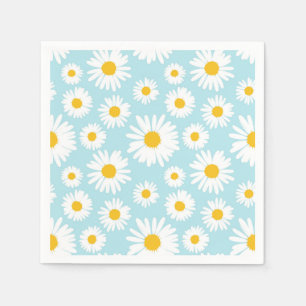 Spring Daisy Napkins Baby Shower Napkin Customize