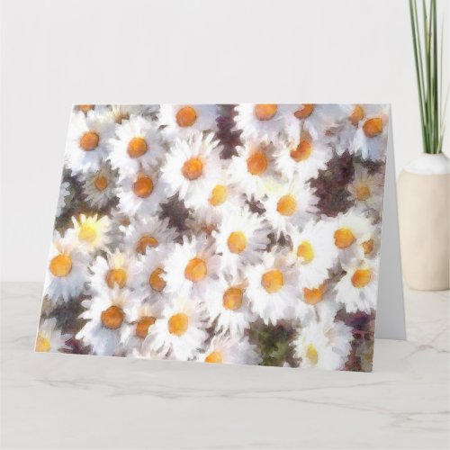 Spring Daisy Wildflower Watercolor Thank You Card