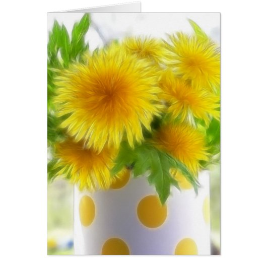 Spring Dandelion Bouquet Cards (Front)