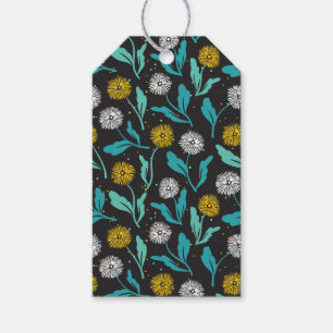 Spring Dandelion Flowers and Leaves Design Gift Tags