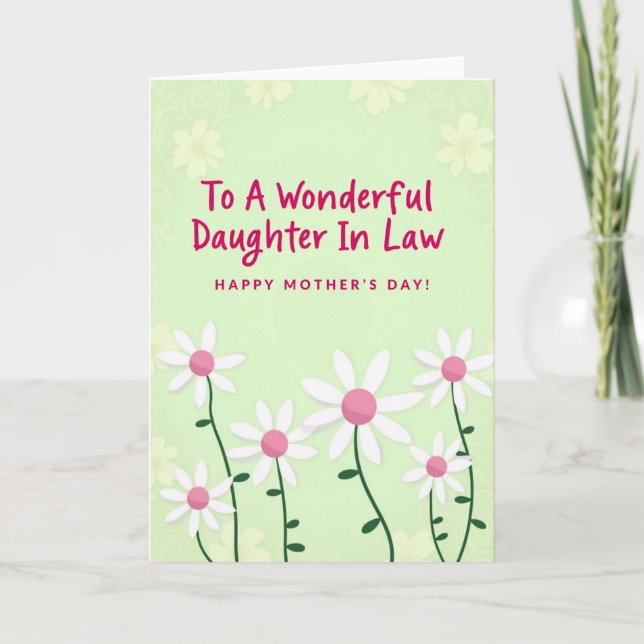 Spring Daughter In Law Card (Front)