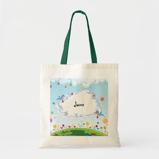 Spring Day Customizable Tote Bag (Front)