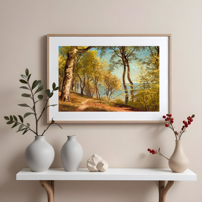 Spring day in the forest by Peder Mork Monsted Poster (Creator Uploaded)