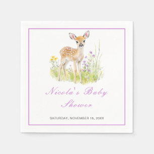 Spring Deer Baby Shower napkin