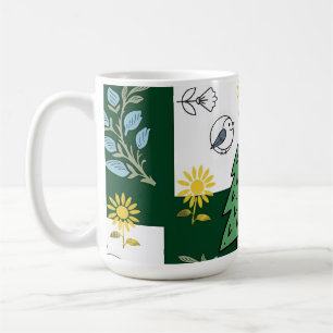 Spring design women's socks  coffee mug