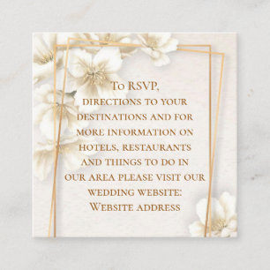 Spring Dogwood Flower Information Enclosure Card