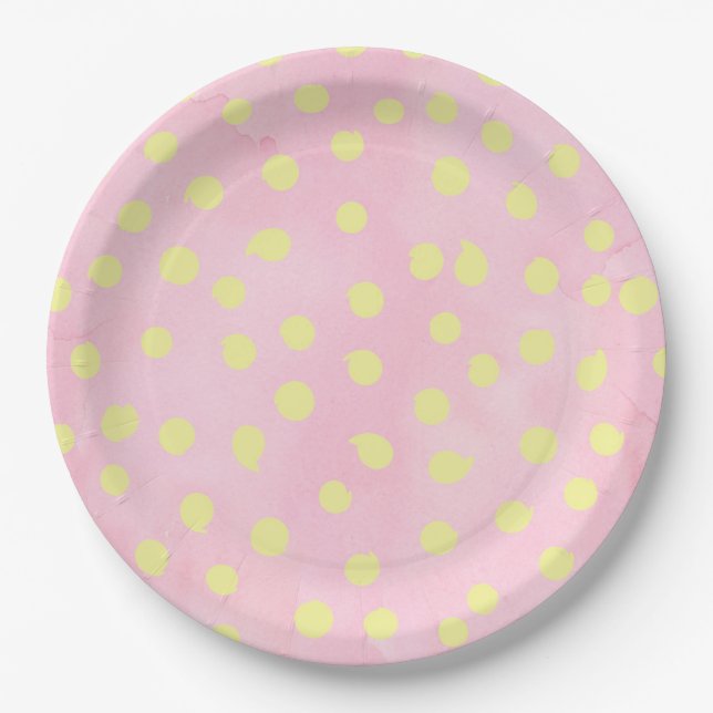 Spring Dots Paper Plates (Front)