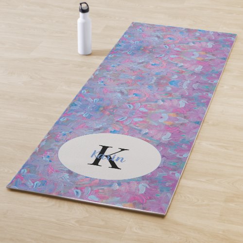 Spring Dream Floral Monogram Yoga Mat