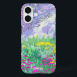 Spring Dream iPhone 16 Phone Case<br><div class="desc">Cherry blossoms and wildflowers in the springtime.</div>