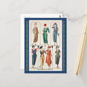Spring Dresses. (1920)  Postcard