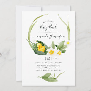 Spring Duckling Splish Splash Baby Shower Invitation
